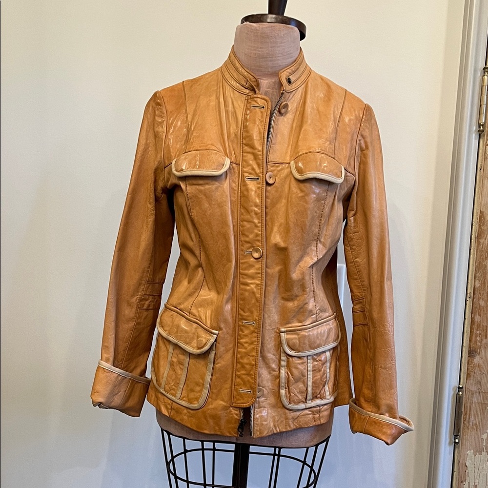 GAP Camel Leather Women's Jacket